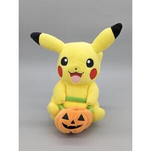 Wicked Cool Toys 2019 Pokémon Pikachu Plush Stuffed Animal Halloween Pumpkin